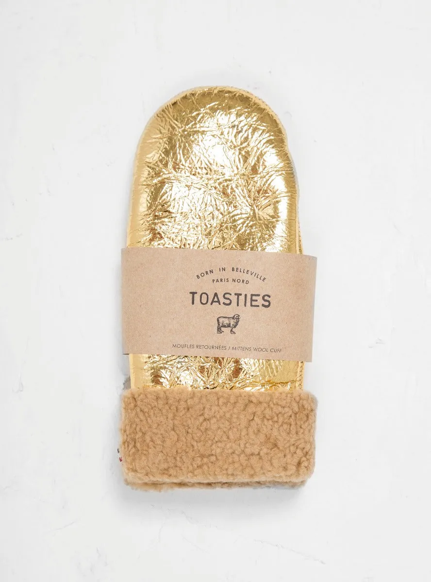 Gold Sheepskin Mittens