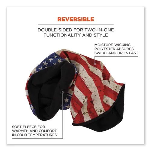 N-ferno 6491 Reversible Thermal Fleece   Poly Multi-band, One Size Fits Most, American Flag, Ships In 1-3 Business Days